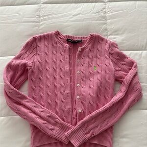 Ralph Lauren Pink Cable Knit Sweater